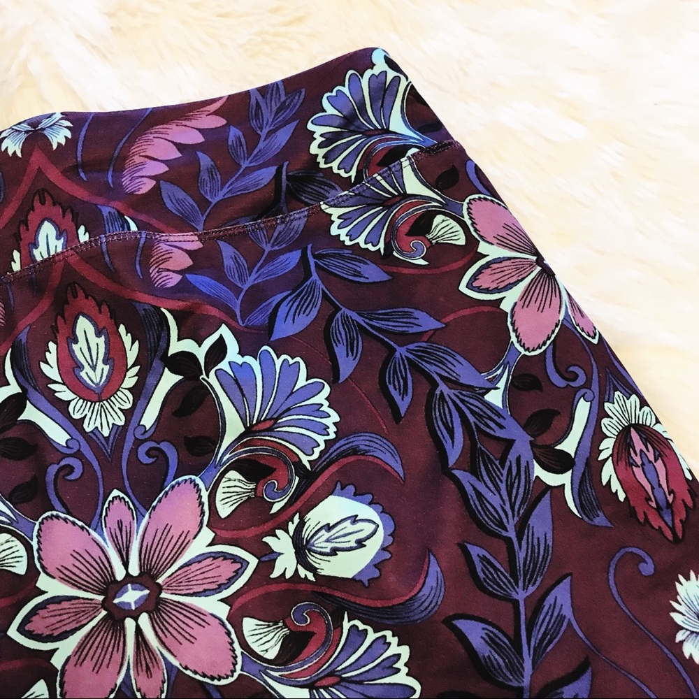 Athleta Purple Printed Powermesh CYA Skirt Medium - Picture 7 of 8